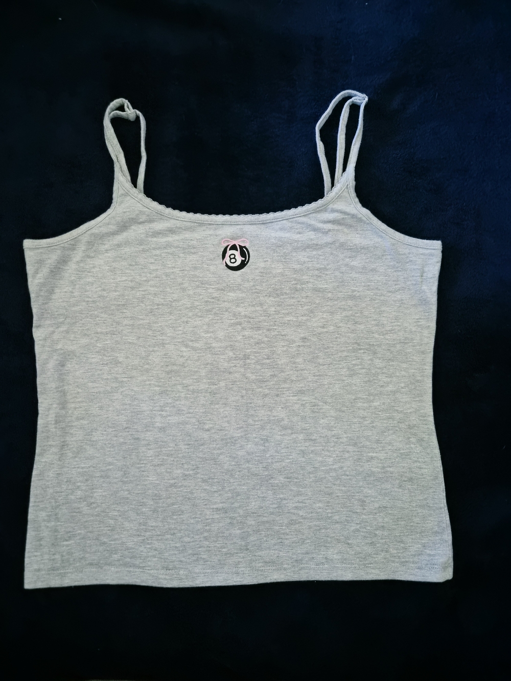 Lucky 777 Light Grey Logo Camisole Tank